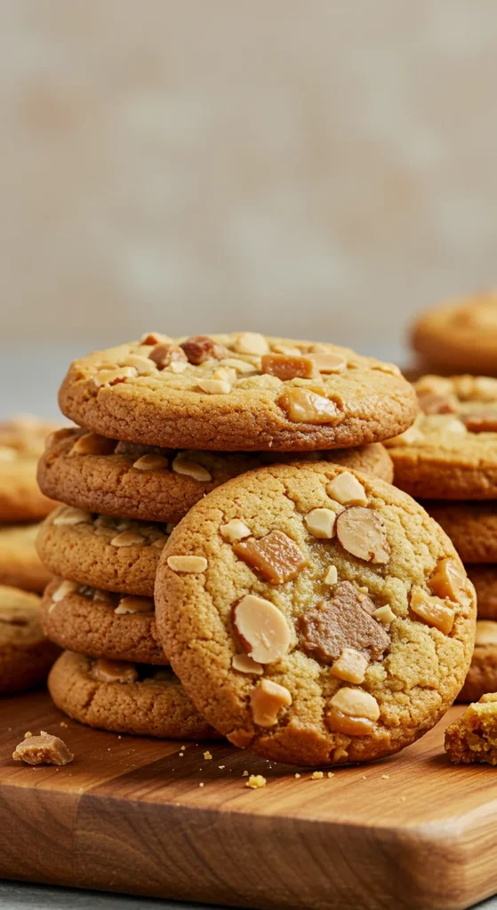 Toffee Almond Cookies