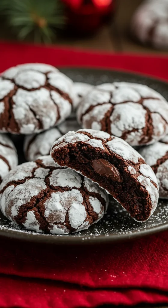 Chocolate Crinkle Cookies