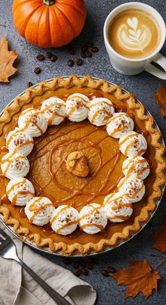 Pumpkin Spice Latte Pie