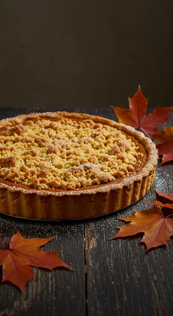 Pumpkin Pie with Streusel Topping