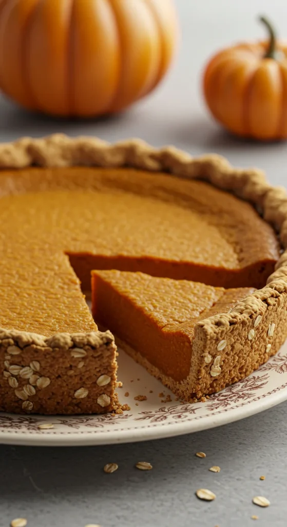 Pumpkin Pie with Oatmeal Crust