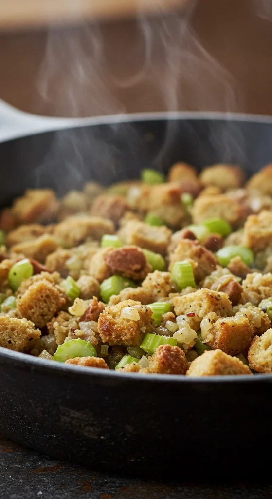 Celery & Onion Skillet Stuffing