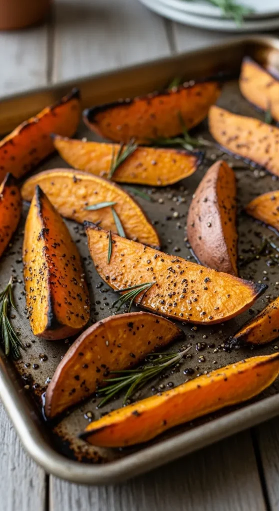 Roasted Sweet Potato Wedges