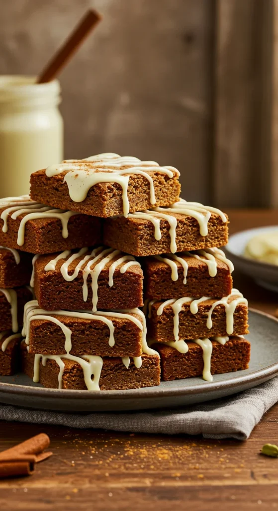 Chewy Gingerbread Bars