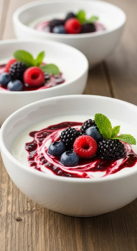 Berry Compote Yogurt Bowls