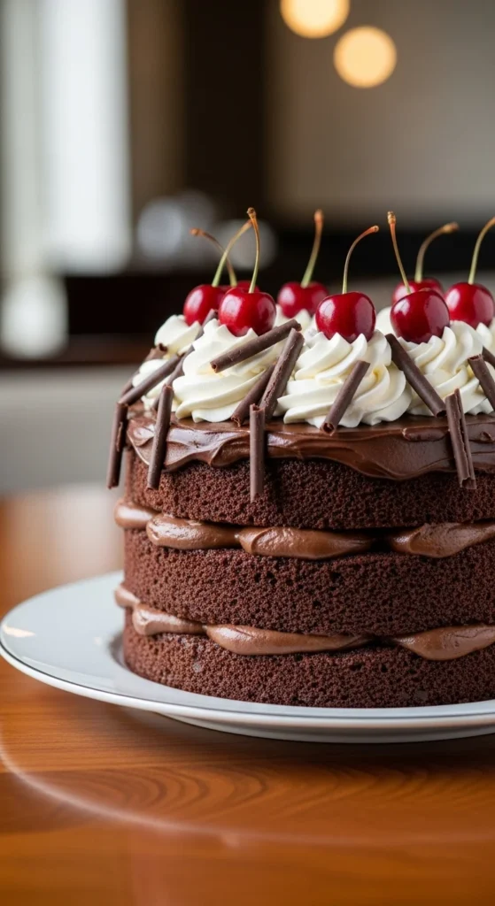 Black Forest Christmas Cake
