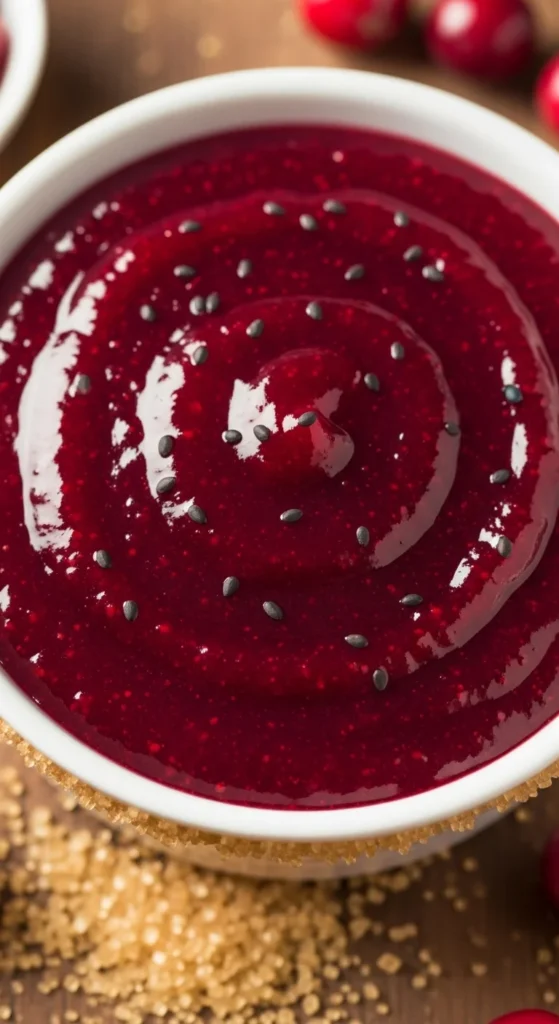 Brown Sugar & Vanilla Cranberry Sauce