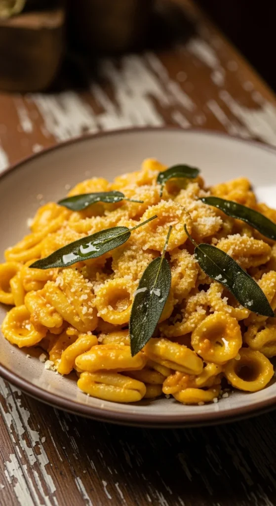 Butternut Squash Pasta with Sage Butter