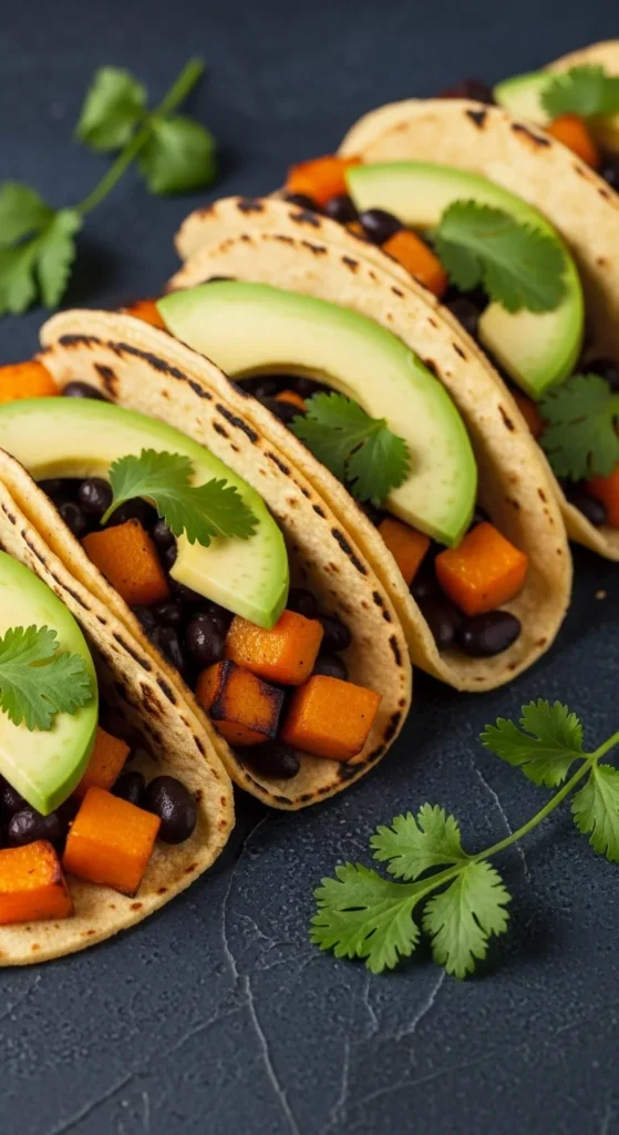 Butternut Squash and Black Bean Tacos