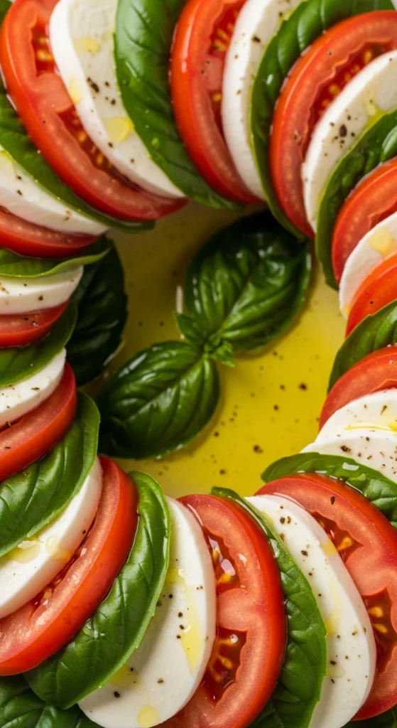 Caprese Christmas Wreath
