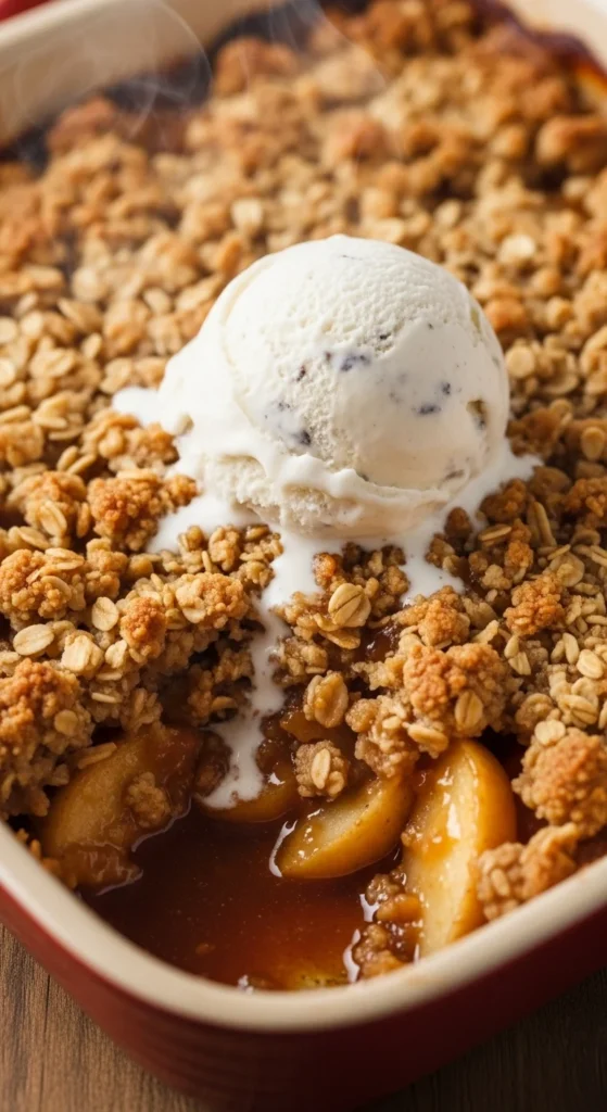 Caramel Apple Crisp