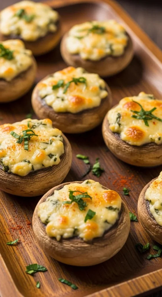 Cheese and Herb Stuffed Mushrooms