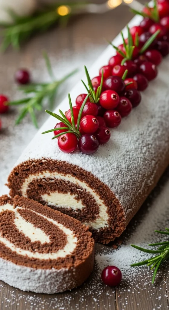 Chocolate Yule Log (Bûche de Noël)