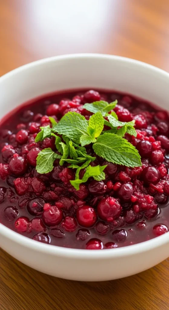 Cranberry Mint Relish