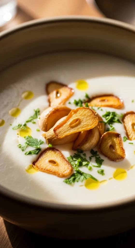 Creamy Roasted Garlic Soup