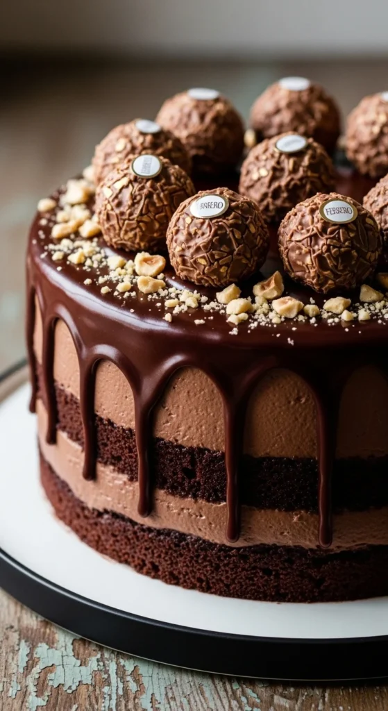 Ferrero Rocher-Inspired Cake