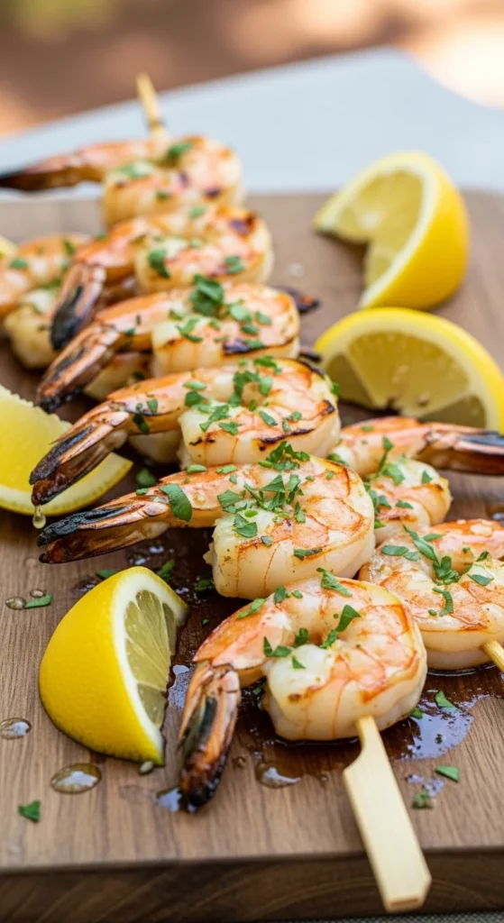 Garlic Butter Shrimp Skewers