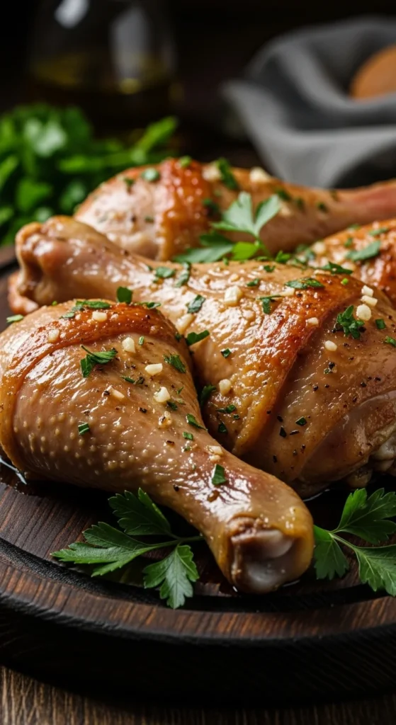 Garlic Butter Turkey Legs