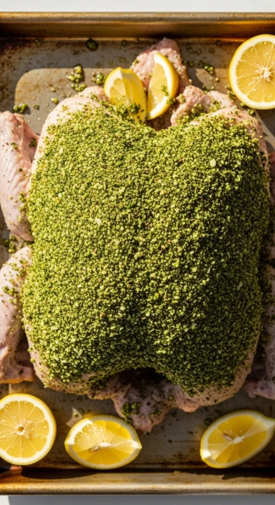 Herb-Crusted Spatchcock Turkey
