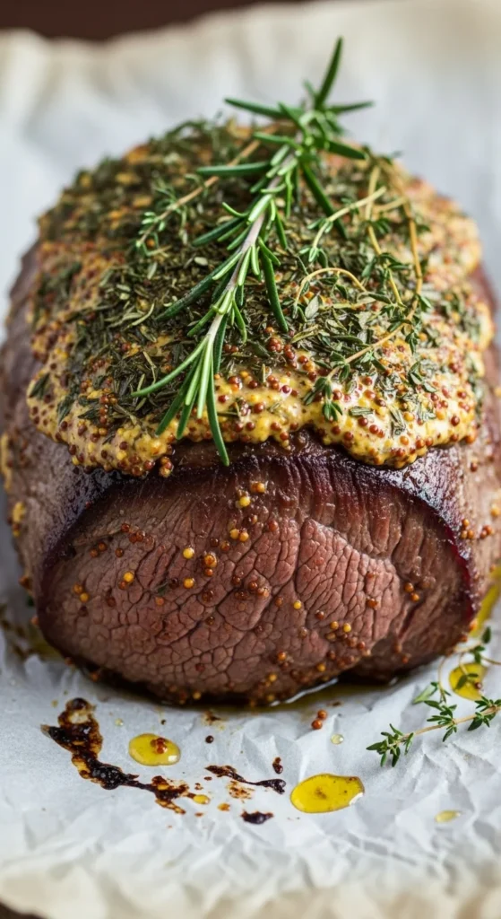 Herb Dijon Crusted Tender Roast