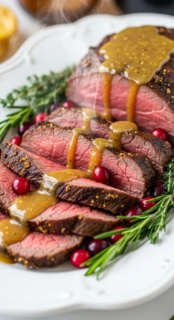 Honey Mustard Glazed Roast Beef
