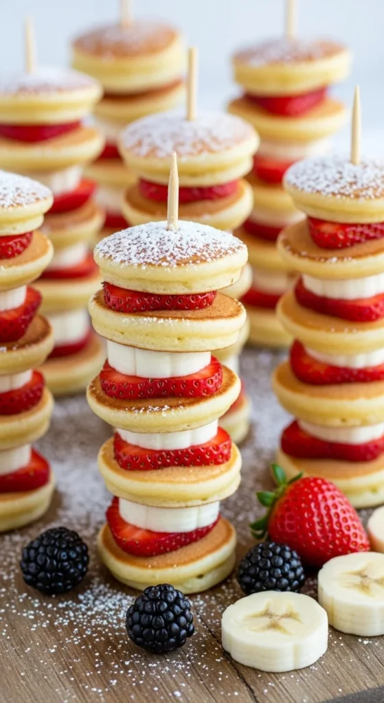 Mini Pancake Skewers