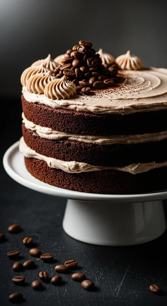 Mocha Christmas Cake