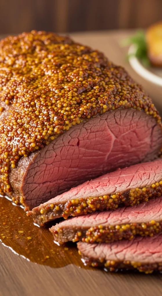 Mustard and Brown Sugar Roast Beef