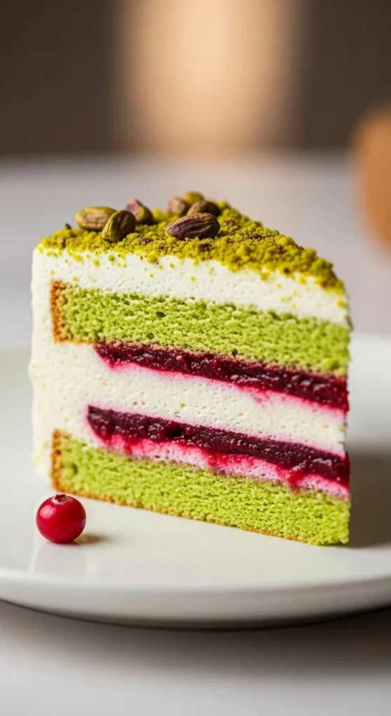 Pistachio Cranberry Cake