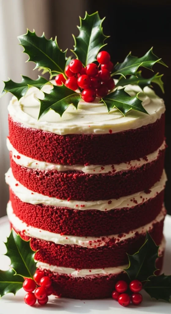 Red Velvet Christmas Layer Cake