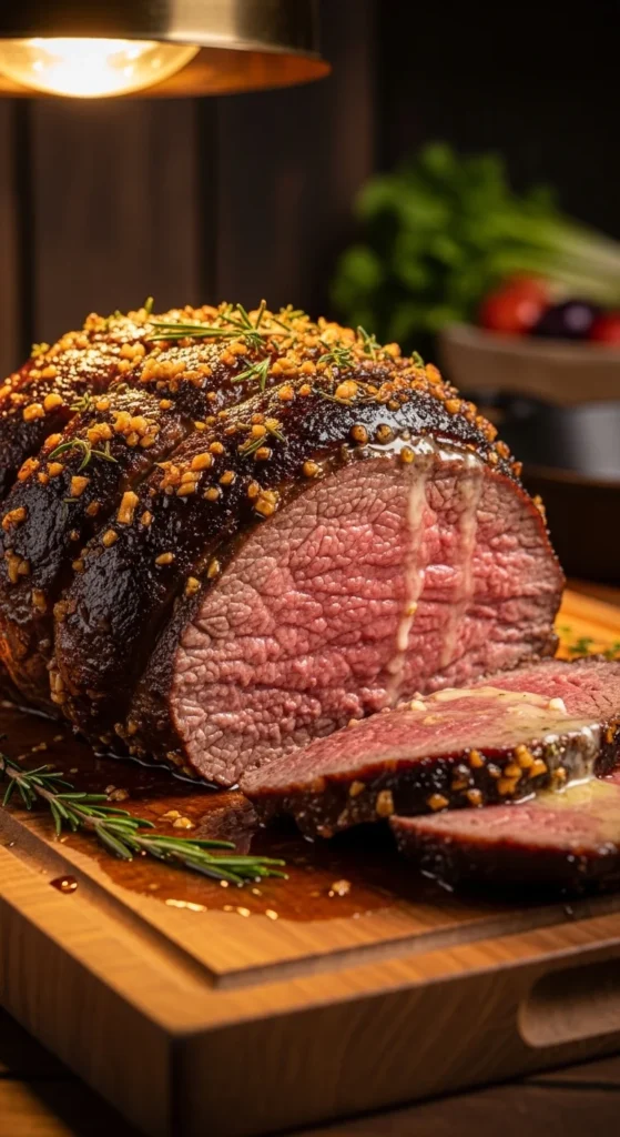 Roast Beef with Garlic Butter Rub