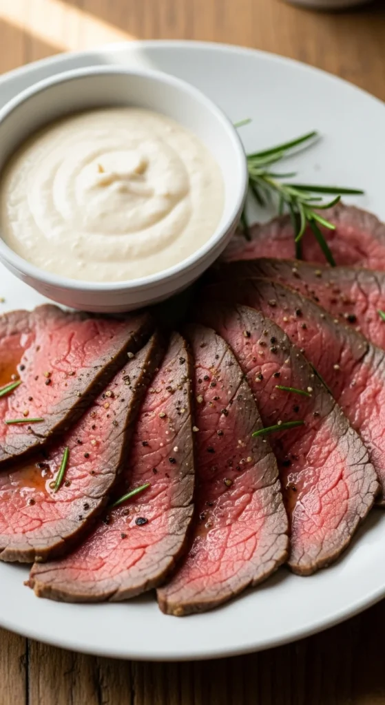 Roast Beef with Horseradish Cream