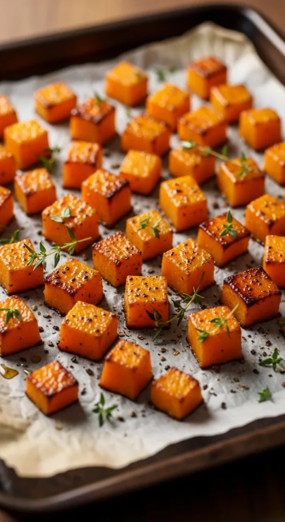 Roasted Butternut Squash with Maple Glaze