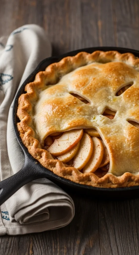 Rustic Skillet Apple Pie