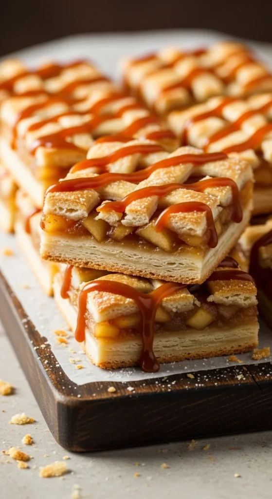 Salted Caramel Apple Pie Bars
