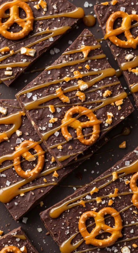 Salted Caramel Pretzel Bark