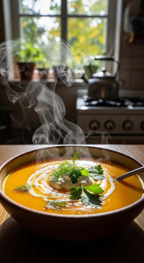 Spiced Carrot and Ginger Soup