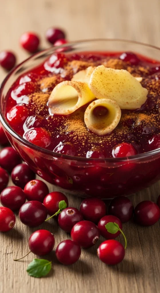 Spiced Ginger Cranberry Sauce