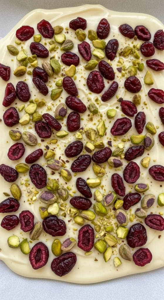 White Chocolate Cranberry Bark