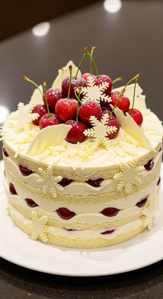 White Forest Cake