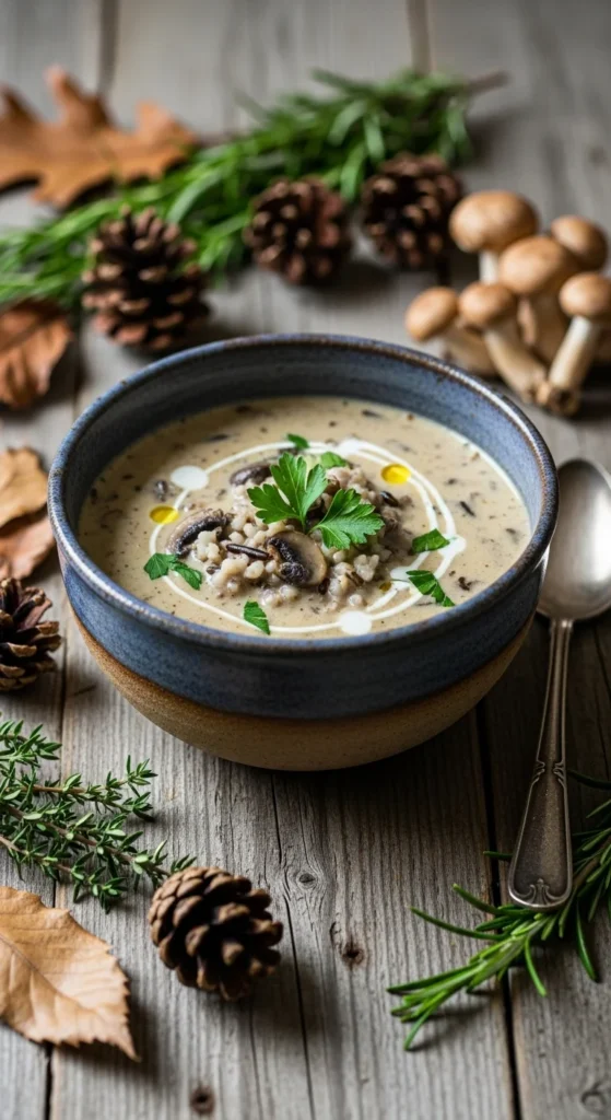 Wild Rice and Mushroom Soup