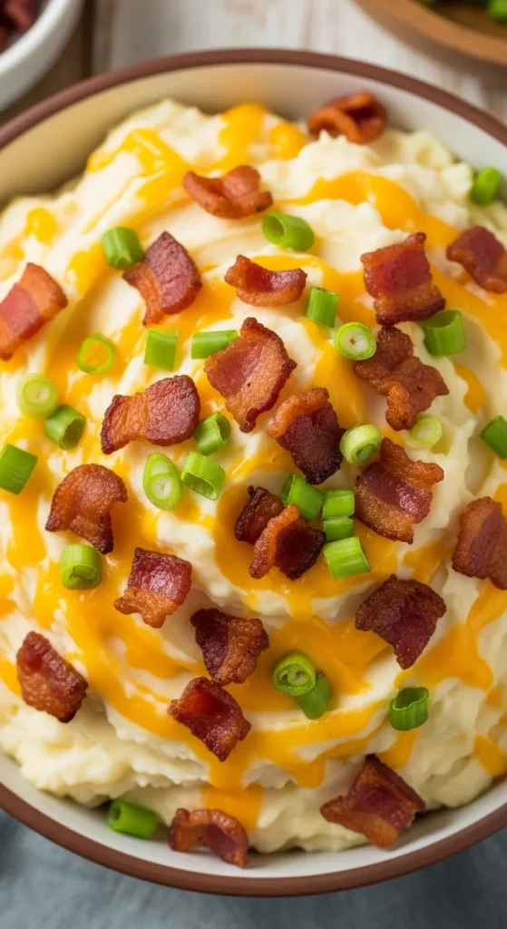 Cheddar and Bacon Mashed Potatoes