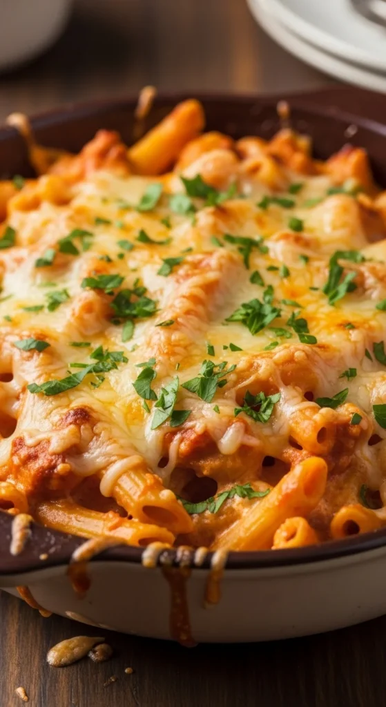 Cheesy Chicken Alfredo Bake