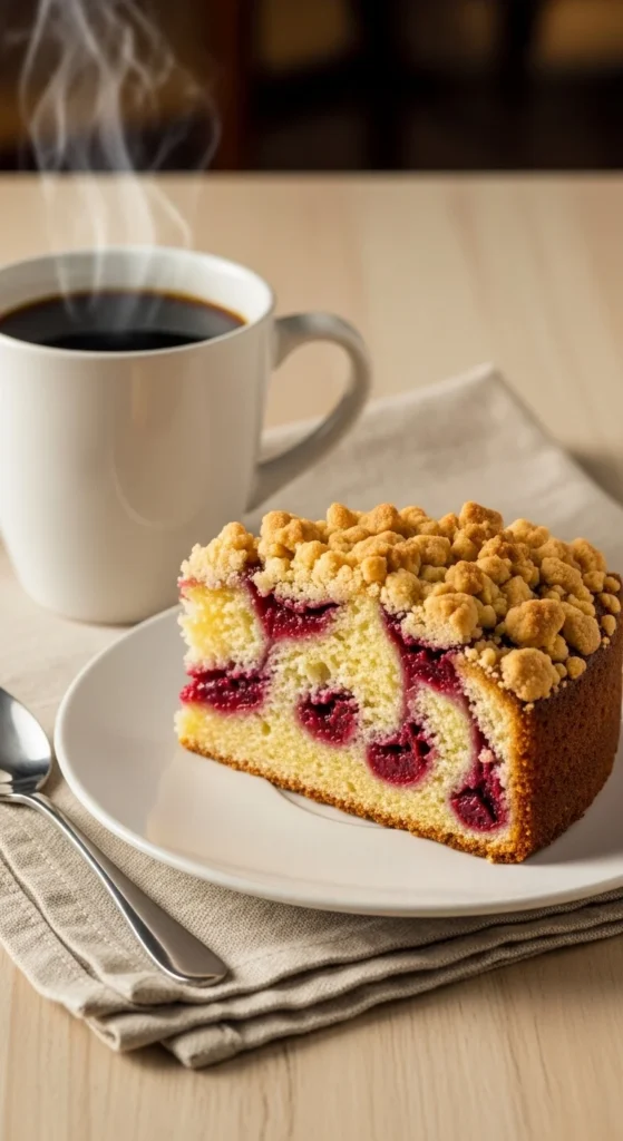 Cherry Almond Coffee Cake