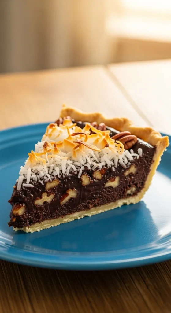 Chocolate Coconut Pecan Pie