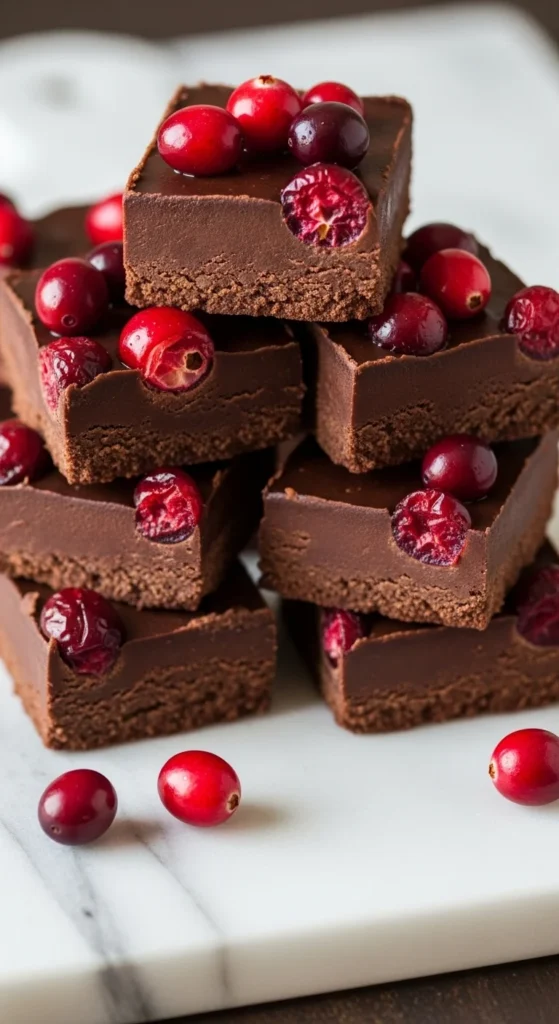 Chocolate Cranberry Fudge
