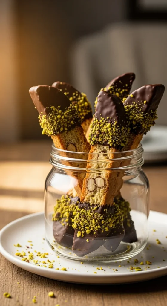 Chocolate Dipped Biscotti