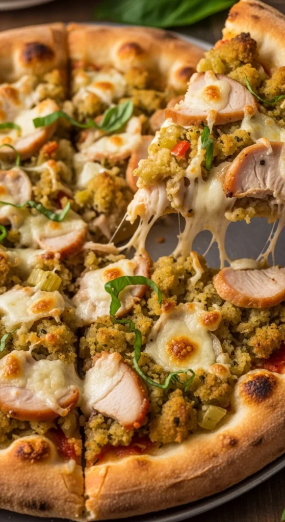 Christmas Leftover Pizza