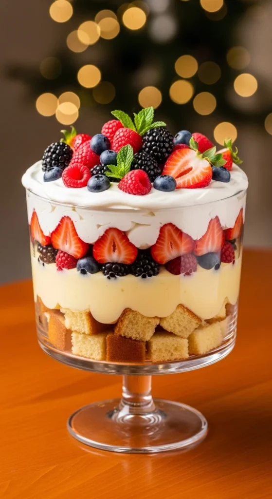 Christmas Trifle with Cake Leftovers