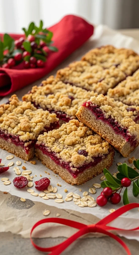 Cranberry Oat Bars